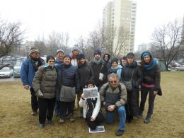 Wizyta izraelskiej młodzieży na Grochowie. Fot. Stowarzyszenie imienia Szymona An-skiego.