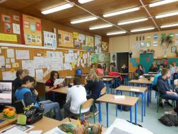 Warsztaty edukacyjne w gimnazjum nr 23. Fot. Stowarzyszenie imienia Szymona An-skiego.