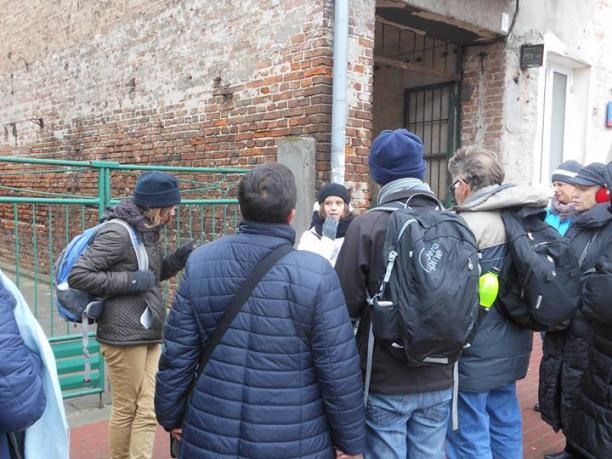 Wizyta izraelskiej młodzieży na Grochowie. Fot. Stowarzyszenie imienia Szymona An-skiego.