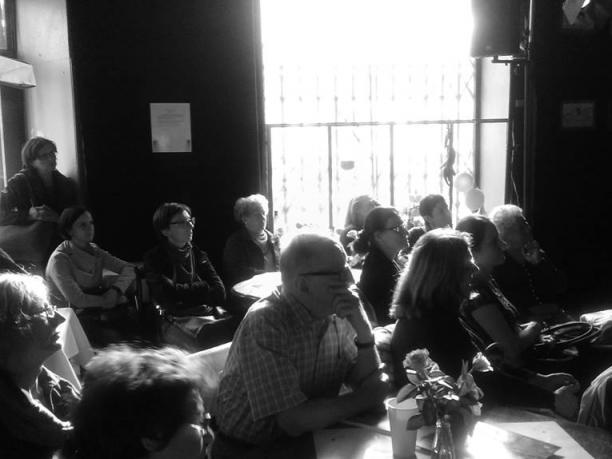 Wykład „Z listu kibucniczki, czyli o historii kibucu Grochów” podczas Festiwalu Warszawa Singera. Fot. Stowarzyszenie imienia Szymona An-skiego.