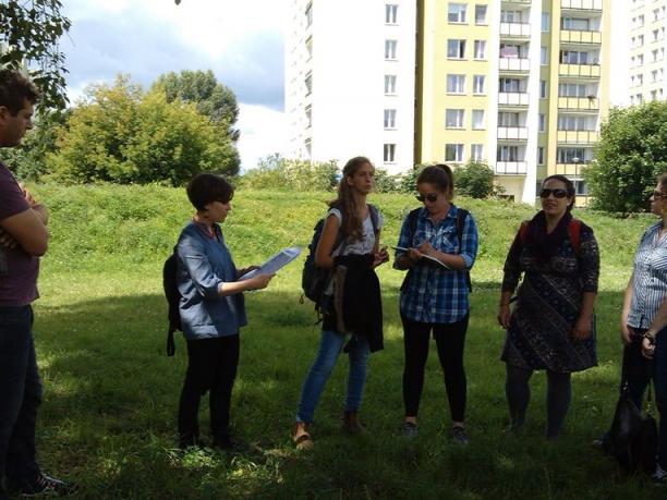 Izraelscy edukatorzy na Grochowie. Fot. Stowarzyszenie imienia Szymona An-skiego.