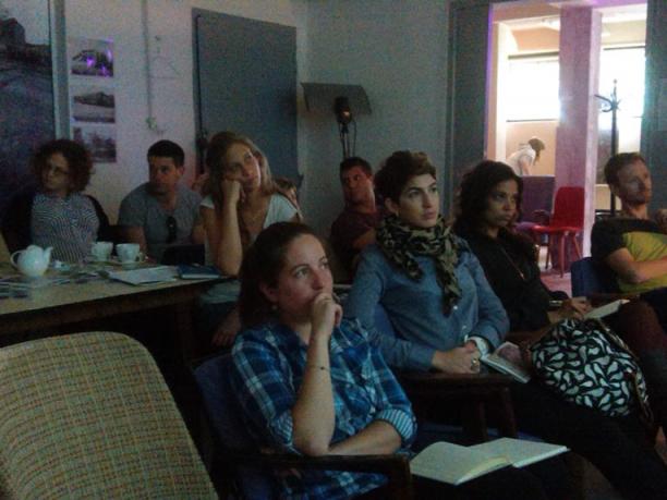 Izraelscy edukatorzy na Grochowie. Fot. Stowarzyszenie imienia Szymona An-skiego.