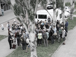 „O Grochowiakach, których już nie ma – spacer śladami historii Żydów na Grochowie”. Fot. Natalia Bokuń, Jan Kubisa/Stowarzyszenie imienia Szymona An-skiego