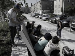 Wizyta grupy izraelskich przewodników na Grochowie. Fot. Agata Maksimowska/Stowarzyszenie imienia Szymona An-skiego